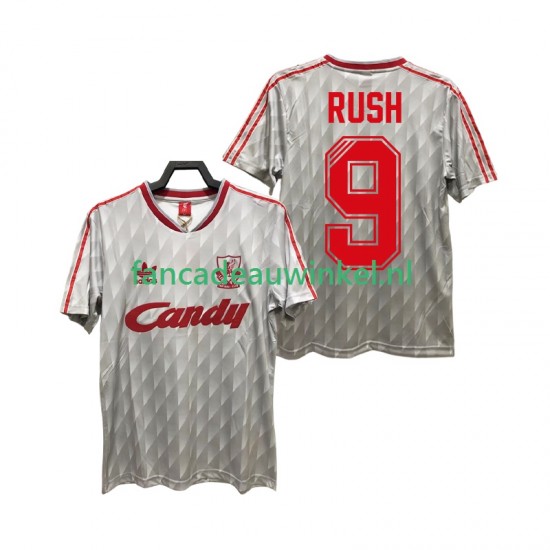 Liverpool Wedstrijdshirt met Korting Rush 9 1989 1991 Retro Uit Heren Korte Mouw