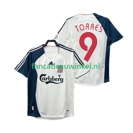 Liverpool Wedstrijdshirt met Korting Torres 9 Retro Uit Heren 2008 2006 Korte Mouw