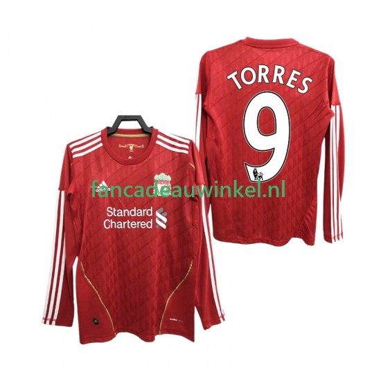 Liverpool Wedstrijdshirt met Korting Torres 9 2012 Retro Thuis Heren 2010 Lange Mouw