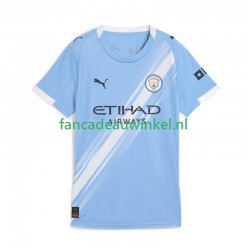 Manchester City Wedstrijdshirt met Korting Thuis Dames 2025-26 Korte Mouw