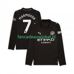 Manchester City Wedstrijdshirt met Korting Omar Marmoush 7 Uit Heren 2025-26 Lange Mouw