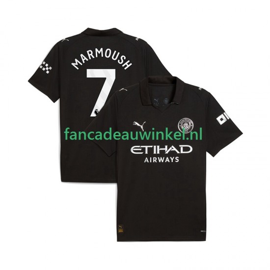 Manchester City Wedstrijdshirt met Korting Omar Marmoush 7 Uit Heren 2025-26 Korte Mouw