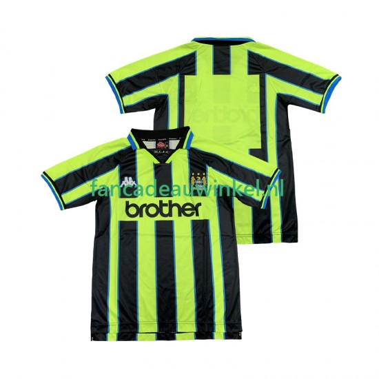 Manchester City Wedstrijdshirt met Korting Retro Uit Heren 1998 1999 Korte Mouw