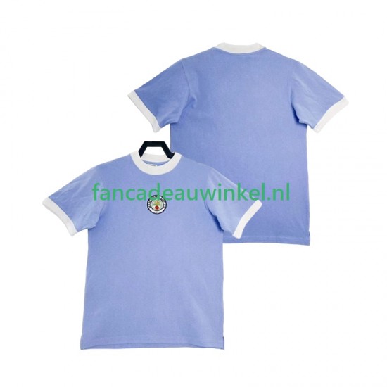 Manchester City Wedstrijdshirt met Korting 1972 Retro Thuis Heren Korte Mouw
