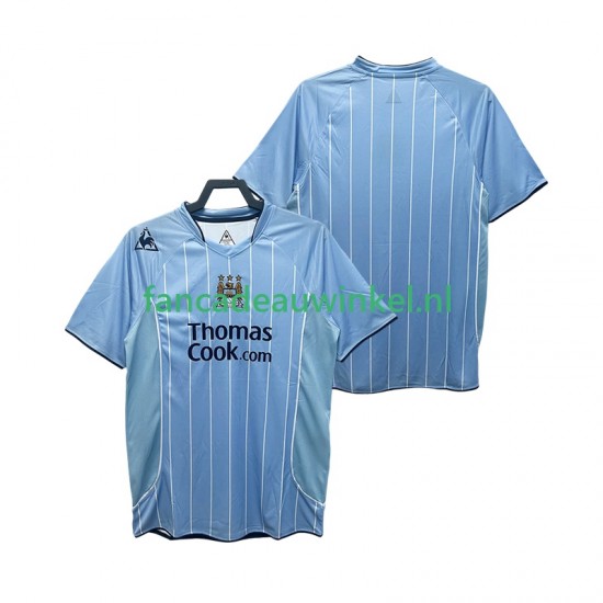 Manchester City Wedstrijdshirt met Korting 2007 Retro Thuis Heren 2008 Korte Mouw