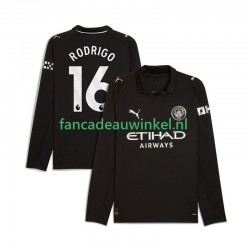 Manchester City Wedstrijdshirt met Korting Rodrigo Hernandez 16 Uit Heren 2025-26 Lange Mouw
