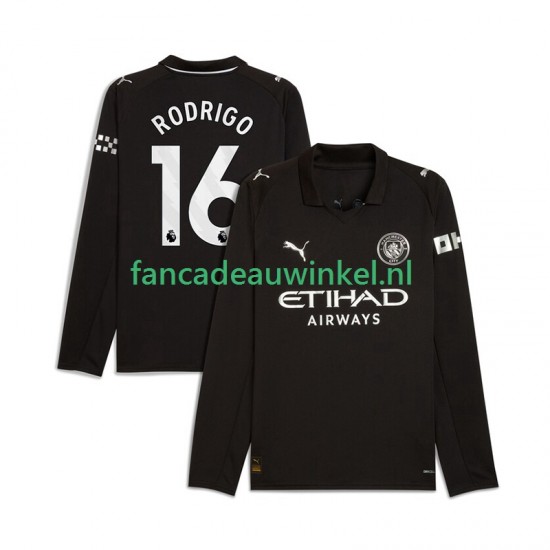 Manchester City Wedstrijdshirt met Korting Rodrigo Hernandez 16 Uit Heren 2025-26 Lange Mouw