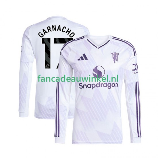 Manchester United Wedstrijdshirt met Korting Alejandro Garnacho 17 Uit Heren 2025-26 Lange Mouw