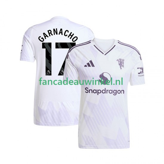 Manchester United Wedstrijdshirt met Korting Alejandro Garnacho 17 Uit Heren 2025-26 Korte Mouw