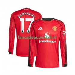 Manchester United Wedstrijdshirt met Korting Alejandro Garnacho 17 Thuis Heren 2025-26 Lange Mouw
