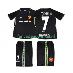 Manchester United Wedstrijdshirt met Korting Beckham 7 Retro 3rd Kind 1998 1999 Korte Mouw