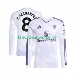 Manchester United Wedstrijdshirt met Korting Bruno Fernandes 8 Uit Heren 2025-26 Lange Mouw
