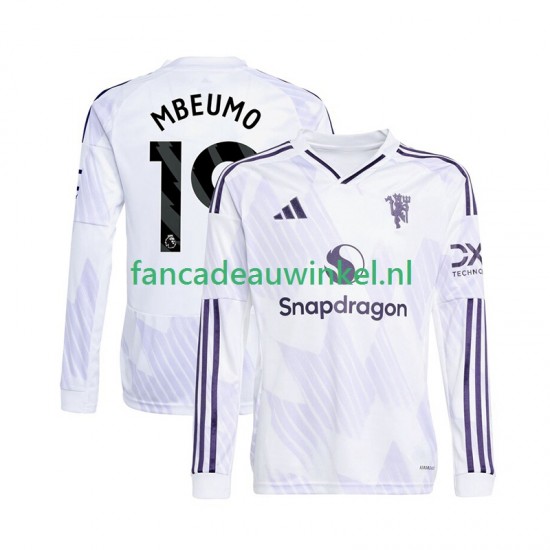 Manchester United Wedstrijdshirt met Korting Bryan Mbeumo 19 Uit Heren 2025-26 Lange Mouw