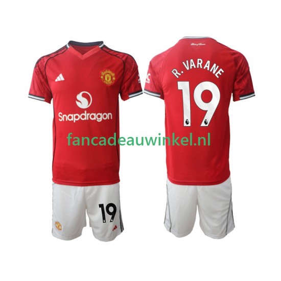 Manchester United Wedstrijdshirt met Korting Bryan Mbeumo 19 Thuis Kind 2025-26 Korte Mouw