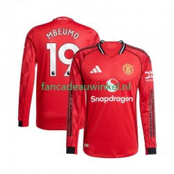 Manchester United Wedstrijdshirt met Korting Bryan Mbeumo 19 Thuis Heren 2025-26 Lange Mouw