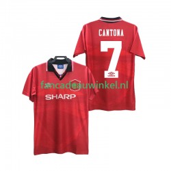 Manchester United Wedstrijdshirt met Korting CANTONA 7 1996 Retro Thuis Heren 1994 Korte Mouw