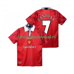 Manchester United Wedstrijdshirt met Korting CANTONA 7 1996 1997 Retro Thuis Heren Korte Mouw