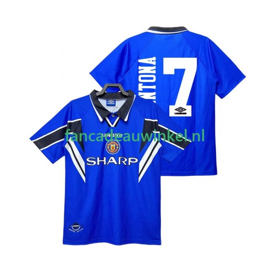 Manchester United Wedstrijdshirt met Korting CANTONA 7 1996 Retro 3rd Heren 1998 Korte Mouw