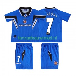Manchester United Wedstrijdshirt met Korting CONTONA 7 1996 Retro 3rd Kind 1998 Korte Mouw
