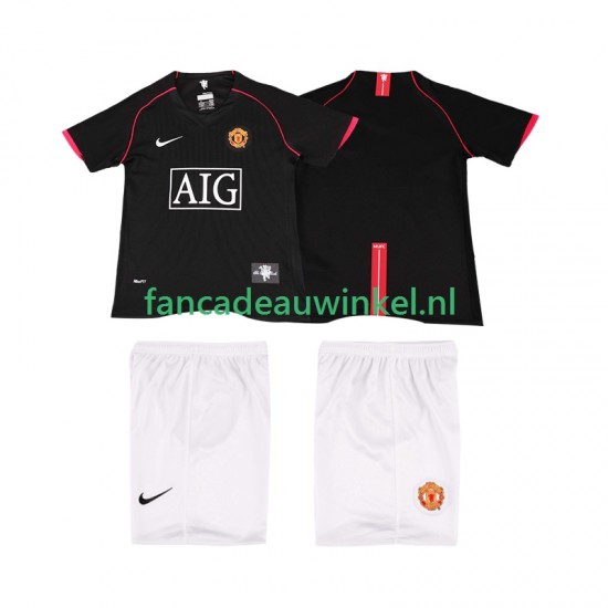 Manchester United Wedstrijdshirt met Korting 2007 Retro Uit Kind 2008 Korte Mouw