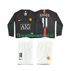 Manchester United Wedstrijdshirt met Korting GIGGS 11 2007 Retro Uit Kind 2008 Lange Mouw