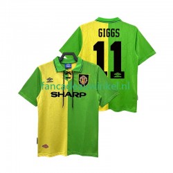 Manchester United Wedstrijdshirt met Korting GIGGS 11 1992 Retro Uit Heren 1994 Korte Mouw