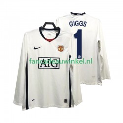 Manchester United Wedstrijdshirt met Korting GIGGS 11 Premier League 2009 Retro Uit Heren 2008 Lange Mouw
