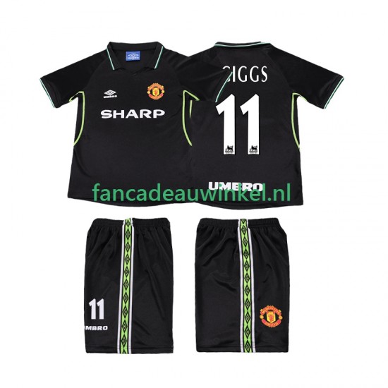 Manchester United Wedstrijdshirt met Korting GIGGS 11 Retro 3rd Kind 1998 1999 Korte Mouw