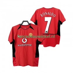 Manchester United Wedstrijdshirt met Korting RONALDO 7 Retro Thuis Heren 2004 2002 Korte Mouw