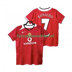 Manchester United Wedstrijdshirt met Korting RONALDO 7 2005 Retro Thuis Heren 2006 Korte Mouw