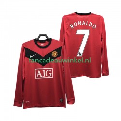 Manchester United Wedstrijdshirt met Korting RONALDO 7 2009 Retro Thuis Heren 2010 Lange Mouw