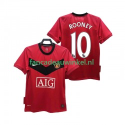Manchester United Wedstrijdshirt met Korting ROONEY 10 2009 Retro Thuis Heren 2010 Korte Mouw