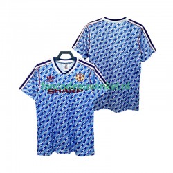 Manchester United Wedstrijdshirt met Korting 1990 1992 Retro Uit Heren Korte Mouw