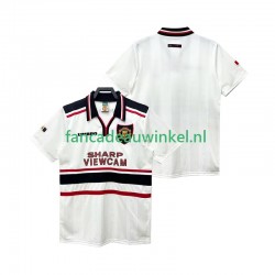 Manchester United Wedstrijdshirt met Korting Retro Uit Heren 1998 1999 Korte Mouw