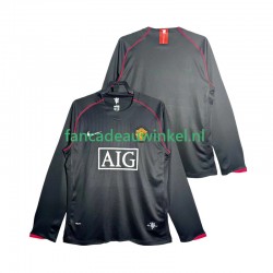 Manchester United Wedstrijdshirt met Korting 2007 Retro Uit Heren 2008 Lange Mouw