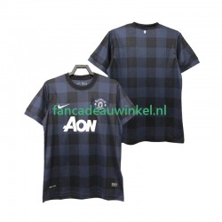 Manchester United Wedstrijdshirt met Korting 2013 2014 Retro Uit Heren Korte Mouw