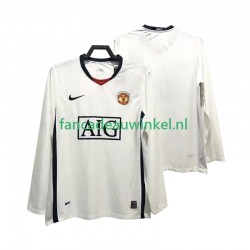 Manchester United Wedstrijdshirt met Korting Premier League 2009 Retro Uit Heren 2008 Lange Mouw