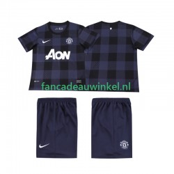 Manchester United Wedstrijdshirt met Korting 2013 2014 Retro Uit Kind Korte Mouw
