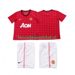 Manchester United Wedstrijdshirt met Korting 2012 2013 Retro Thuis Kind Korte Mouw