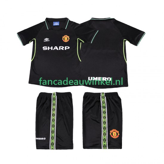 Manchester United Wedstrijdshirt met Korting Retro 3rd Kind 1998 1999 Korte Mouw