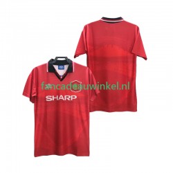 Manchester United Wedstrijdshirt met Korting 1996 Retro Thuis Heren 1994 Korte Mouw