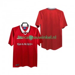 Manchester United Wedstrijdshirt met Korting 2000 Retro Thuis Heren 1999 Korte Mouw