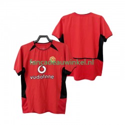 Manchester United Wedstrijdshirt met Korting Retro Thuis Heren 2004 2002 Korte Mouw