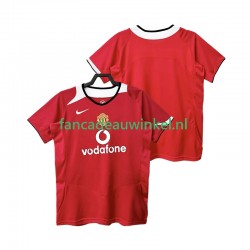 Manchester United Wedstrijdshirt met Korting 2005 Retro Thuis Heren 2006 Korte Mouw