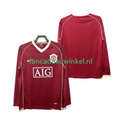 Manchester United Wedstrijdshirt met Korting 2007 Retro Thuis Heren 2006 Lange Mouw
