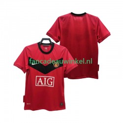 Manchester United Wedstrijdshirt met Korting 2009 Retro Thuis Heren 2010 Korte Mouw