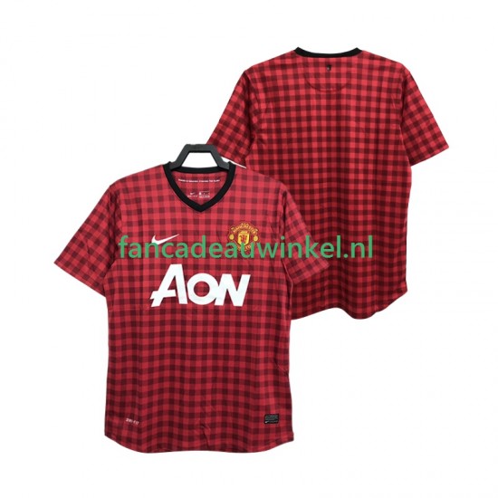 Manchester United Wedstrijdshirt met Korting 2012 2013 Retro Thuis Heren Korte Mouw