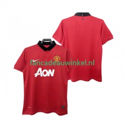 Manchester United Wedstrijdshirt met Korting 2013 2014 Retro Thuis Heren Korte Mouw