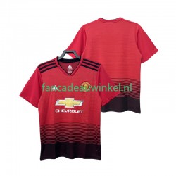 Manchester United Wedstrijdshirt met Korting 2018 2019 Retro Thuis Heren Korte Mouw