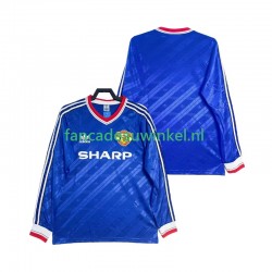 Manchester United Wedstrijdshirt met Korting 1986 1988 Retro 3rd Heren Lange Mouw